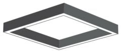 KARE LİNEER AYDINLATMA ARMATÜR Siyah - Beyaz 6000-6500K - Çap : 60x60cm (2,4m) - 76W - 9,880Lm