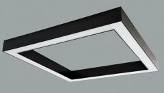 KARE LİNEER AYDINLATMA ARMATÜR Siyah - Beyaz 6000-6500K - Çap : 60x60cm (2,4m) - 76W - 9,880Lm