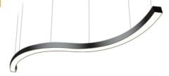 SU YOLU LİNEER AYDINLATMA ARMATÜR Siyah - Beyaz 6000-6500K - Çap : 100cm (1m) - 38W - 5000Lm