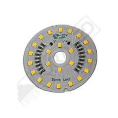 12Volt 10Watt Smd 2835 Ledli Led Modül Gün Işığı 10mm Delik Çaplı 12V 10W Avize Ledi 56mm(3 Adet)