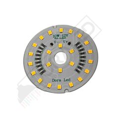 12Volt 10Watt Smd 2835 Ledli Led Modül Gün Işığı 10mm Delik Çaplı 12V 10W Avize Ledi 56mm(3 Adet)
