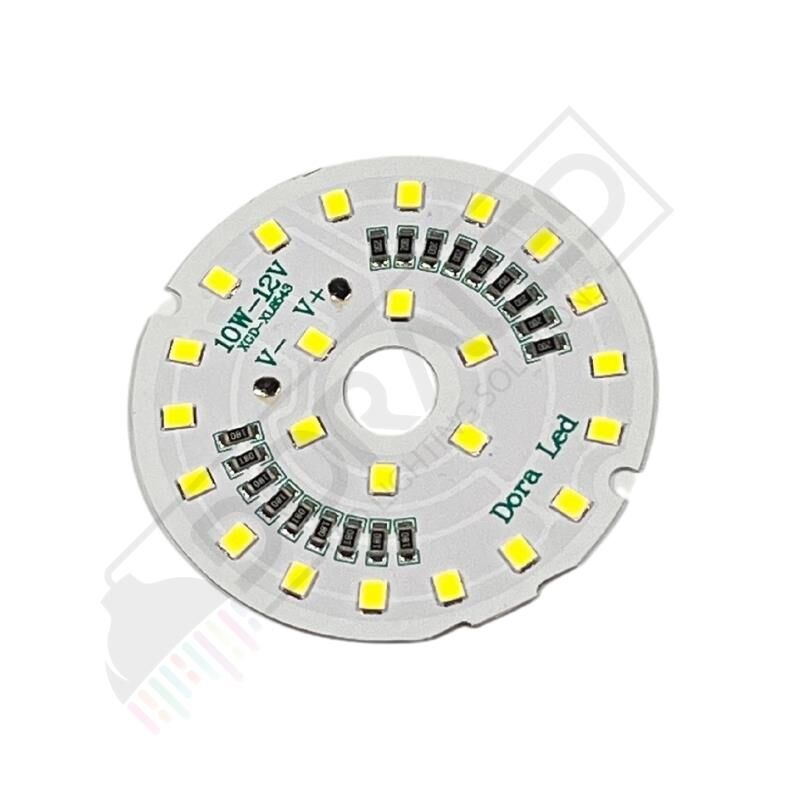 12Volt 10Watt Smd 2835 Ledli Led Modül Beyaz 10mm Delik Çaplı 12V 10W Avize Ledi 56mm(3 Adet)