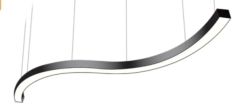 SU YOLU LİNEER AYDINLATMA ARMATÜR Siyah - Natural Beyaz 4000-4500K - Çap : 200cm (2m) - 75W - 9750Lm