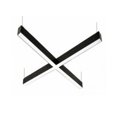 X LİNEER AYDINLATMA LED ARMATÜR Siyah - Beyaz 6000-6500K - Çap : 80x80cm (1,6m) - 52W - 6760Lm
