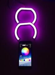 Bluetooth Cep Telefonundan RGB Şerit LED Kontrol Modülü 6A 5-24V Kablolu