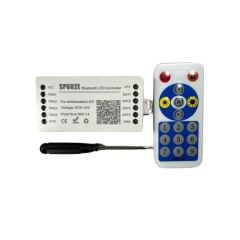 SP602E 4 Kanallı Pixel ARGB Led Müzik Kontrol Cihazı Kumanda + Bluetooth APP Kontrolü