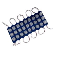 24 Volt  Mavi Watt 3 lü Lensli 3030 Reklamcı Modül (10 Adet)