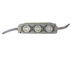 24 Volt  Gün Işığı Watt 3 lü Lensli 3030 Reklamcı Modül (10 Adet)