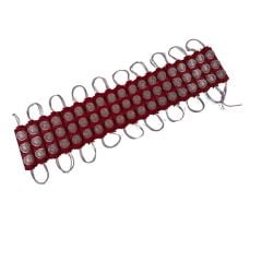 24 Volt Kırmızı 3 Watt 3 lü Lensli 3030 Reklamcı Modül (10 Adet)
