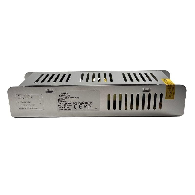 12V 16,5A 200W Slim Adaptör 12 VOLT 16,5 AMPER ADAPTÖR