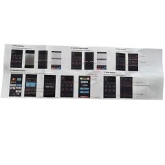 Bluetooth Lu Telefon Kontrollü SD1664 Flexible Matrix Led Ekran 5-12V (370*87 mm)