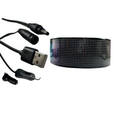 Bluetooth Lu Telefon Kontrollü SD1696 Flexible Matrix Led Ekran 5-12V (652*102 mm)
