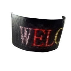 Bluetooth Lu Telefon Kontrollü Kamyon İçin P32128RGB Flexible Matrix Led Ekran 24V 32*128 dots 71*22cm