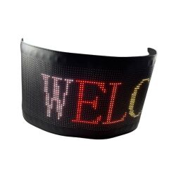 Bluetooth Lu Telefon Kontrollü Kamyon İçin P32256RGB Flexible Matrix Led Ekran 24V 32*256 dots 135*22cm