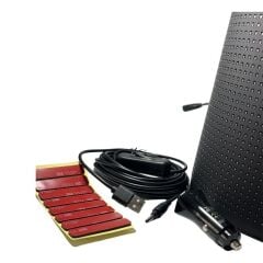 Bluetooth Lu Telefon Kontrollü Kamyon İçin P32256RGB Flexible Matrix Led Ekran 24V 32*256 dots 135*22cm