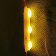 Samsung 3 lü Led Modül 12 Volt Sarı (Amber) -10 Adet