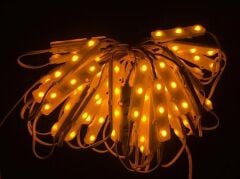 Samsung 3 lü Led Modül 12 Volt Sarı (Amber) -10 Adet