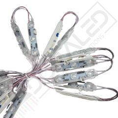 Samsung 3 lü Led Modül 12 Volt Kırmızı -10 Adet