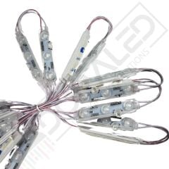 Samsung 3 lü Led Modül 12 Volt Kırmızı -10 Adet