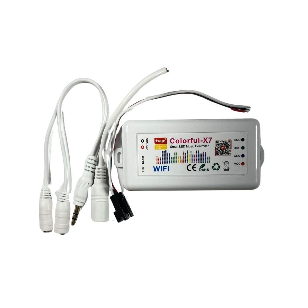 5-24V Zigbee - Tuya Destekli WiFi Kontrollü RGB-RGBW Pixel Led Kontrol Devresi Müzik Modlu