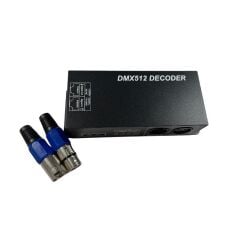 DMX 512 Decoder 4 Kanal RGBW Denetleyici Dijital Ayarlı DMX 512 Led Kontrol 4x8 Amper