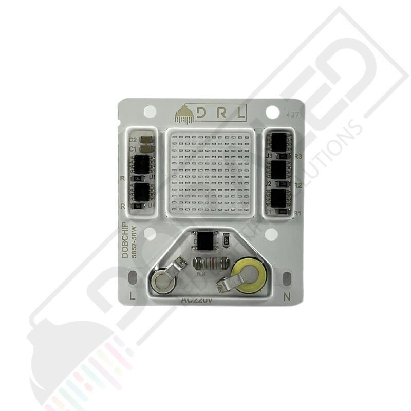 220 Volt Cob Led 220 v Mavi 50W Projektör Ledi