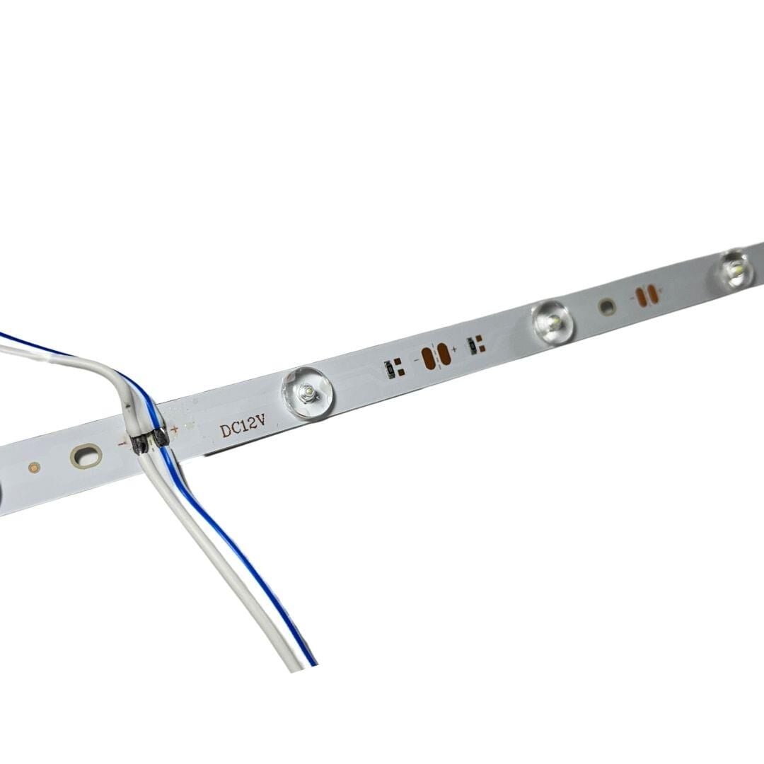 Backlight Mercekli Çubuk Led Bar 12Ledli Alüminyum Bar Led 12Watt 12V Beyaz 100cm