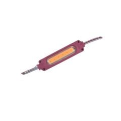 12 Volt Pembe 3 Watt 3’lü Lensli 3030 Reklamcı Modül (10 Adet)