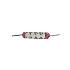 12 Volt Pembe 3 Watt 3’lü Lensli 3030 Reklamcı Modül (10 Adet)