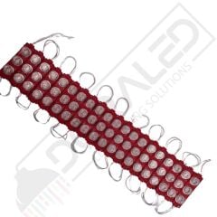 12 Volt Kırmızı 3 Watt 3 lü Lensli 3030 Reklamcı Modül (10 Adet)