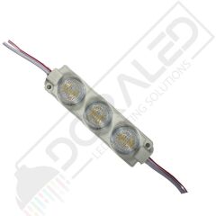 12 Volt GünIşığı 3 Watt 3 lü Lensli 3030 Reklamcı Modül (10 Adet)