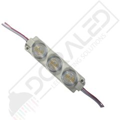 12 Volt GünIşığı 3 Watt 3 lü Lensli 3030 Reklamcı Modül (10 Adet)
