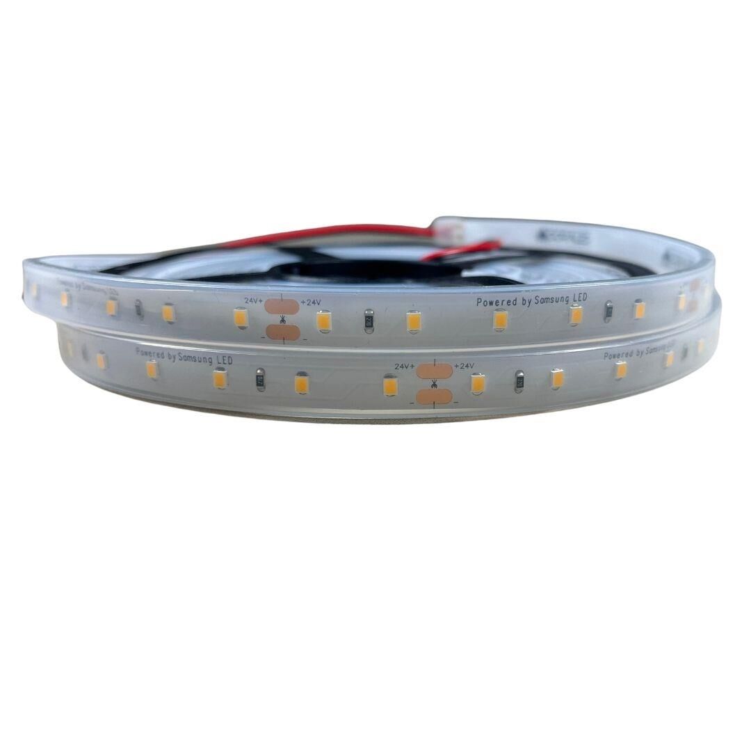 SAMSUNG ŞERİT LED SAMSUNG 60 LEDLİ 2835 SMD 3000K ŞERİT LED 24V 14.4W IP67
