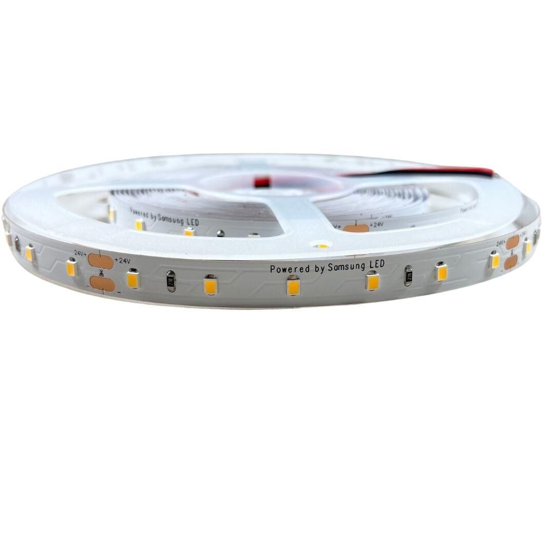 SAMSUNG ŞERİT LED SAMSUNG 60 LEDLİ 2835 SMD 3000K ŞERİT LED 24V 14.4W IP20 5M