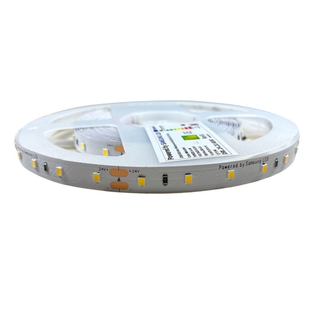SAMSUNG ŞERİT LED SAMSUNG 60 LEDLİ 2835 SMD 4000K ŞERİT LED 24V 14.4W IP20