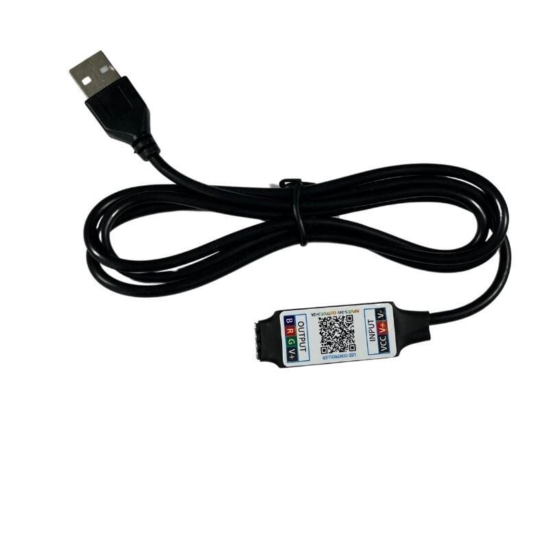 USB girişli Bluetooth Cep Telefonundan RGB Şerit LED Kontrol Modülü 6A 5V