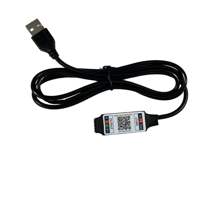 USB girişli Bluetooth Cep Telefonundan RGB Şerit LED Kontrol Modülü 6A 5V