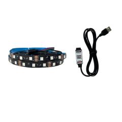 Telefon kontrollü Bluetooth lu Televizyon Monitör Arkası Rgb Şerit Led 1 Metre 60Led/m