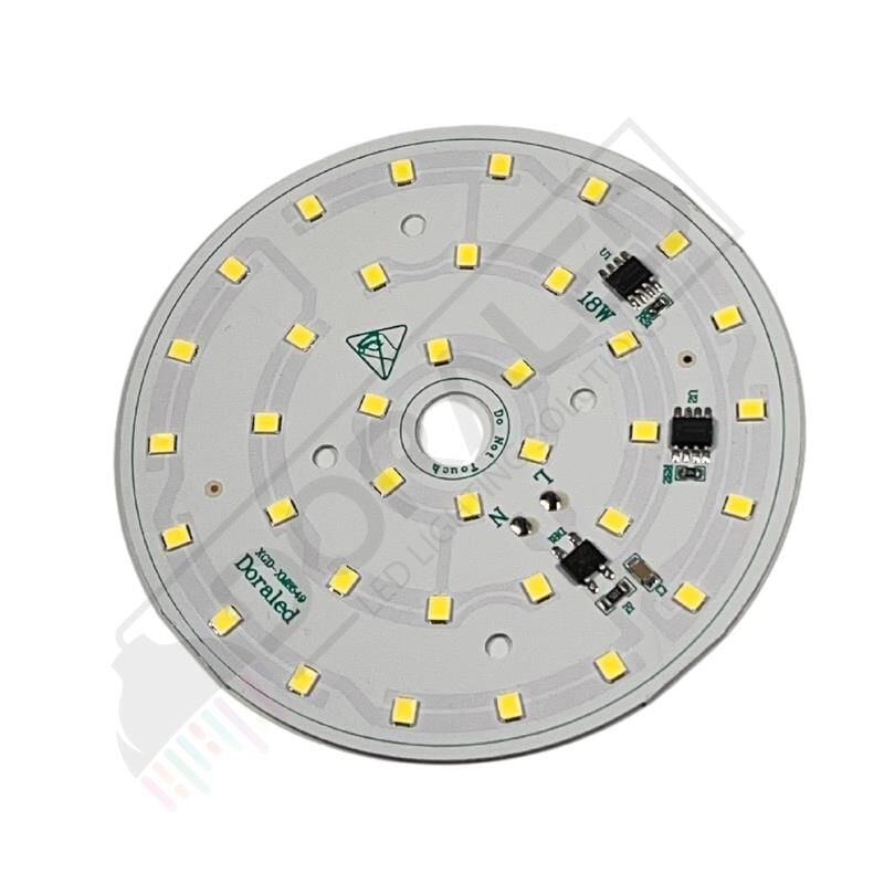 220Volt 18Watt Smd 2835 Ledli Led Modül Beyaz 10mm Delik Çaplı 220V 18W Avize Ledi 88MM