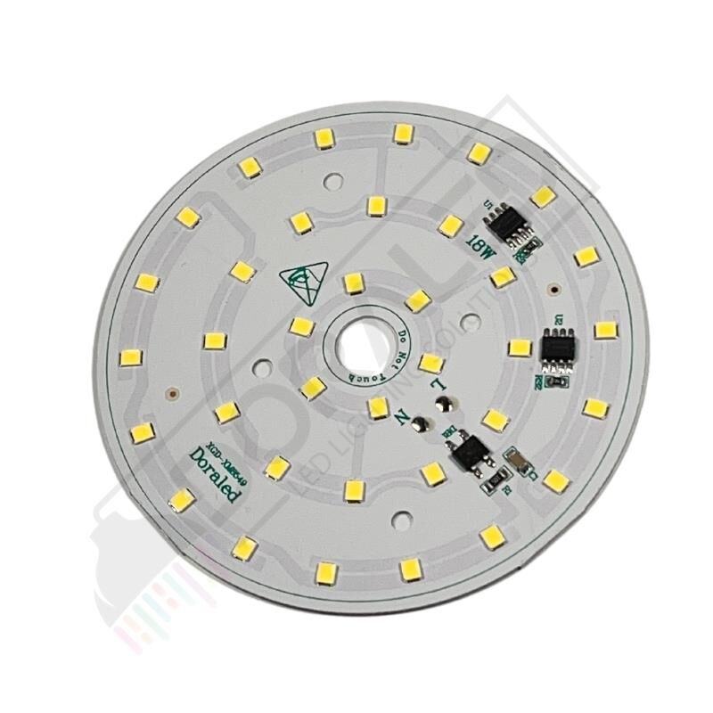 220Volt 18Watt Smd 2835 Ledli Led Modül Beyaz 10mm Delik Çaplı 220V 18W Avize Ledi 88MM