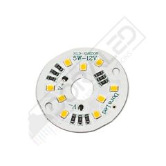 12Volt 5Watt Smd 2835 Ledli Led Modül 10mm Delik Çaplı Gün Işığı 12V 5W Avize Ledi 40mm(3 Adet)