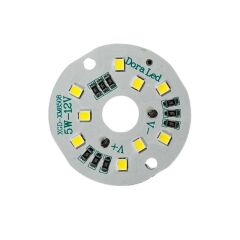 12Volt 5Watt Smd 2835 Ledli Led Modül 10mm Delik Çaplı Beyaz 12V 5W Avize Ledi 40mm(3 Adet)