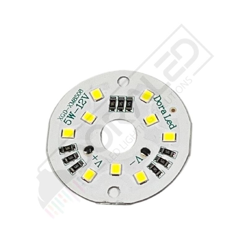 12Volt 5Watt Smd 2835 Ledli Led Modül 10mm Delik Çaplı Beyaz 12V 5W Avize Ledi 40mm(3 Adet)