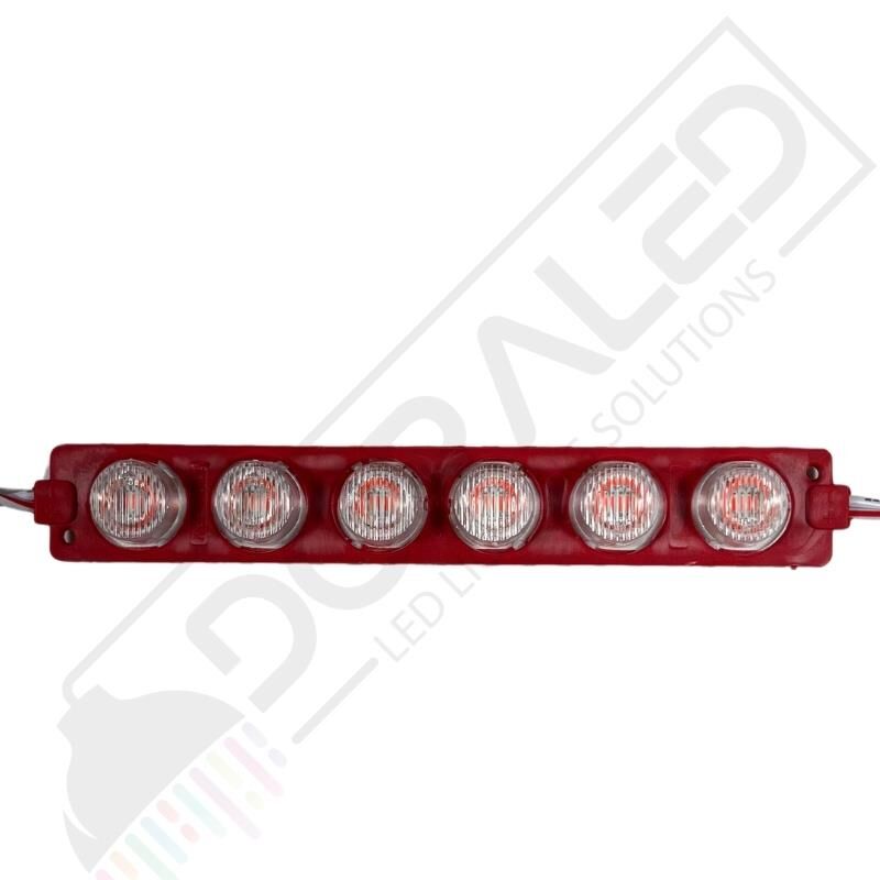 12 Volt 6 Watt 6 Mercekli Kırmızı Modül Led 10 Adet