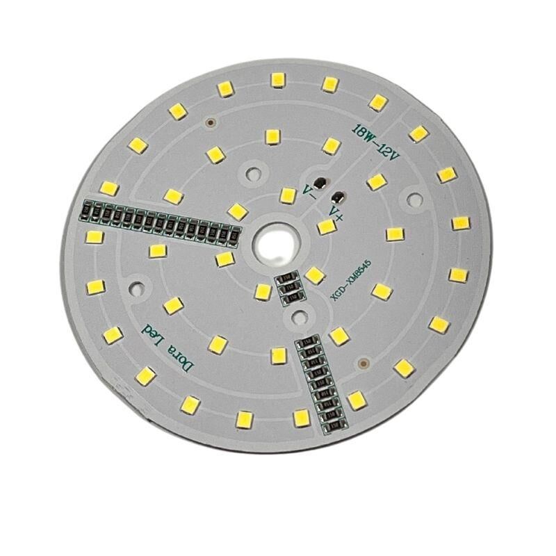 12Volt 18Watt Smd 2835 Ledli Led Modül 10mm Delik Çaplı Beyaz 12V 18W Avize Ledi 88mm