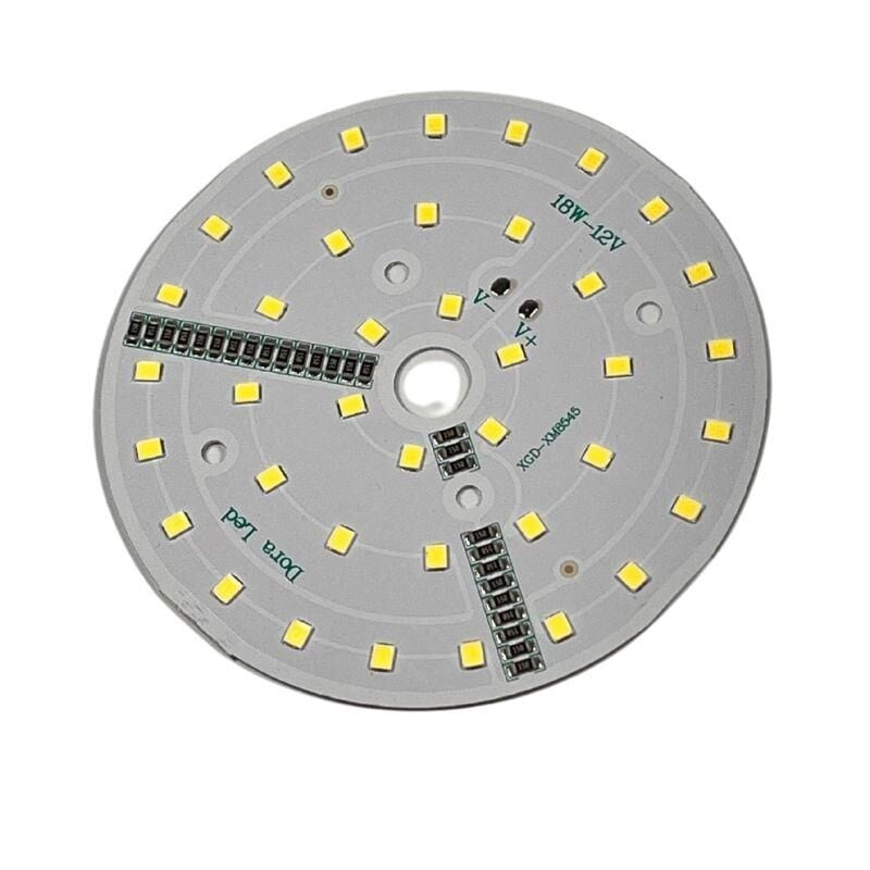 12Volt 18Watt Smd 2835 Ledli Led Modül 10mm Delik Çaplı Beyaz 12V 18W Avize Ledi 88mm