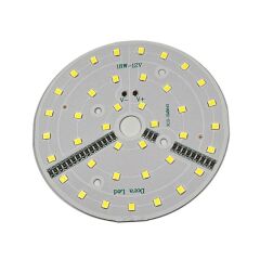 12Volt 18Watt Smd 2835 Ledli Led Modül 10mm Delik Çaplı Beyaz 12V 18W Avize Ledi 88mm