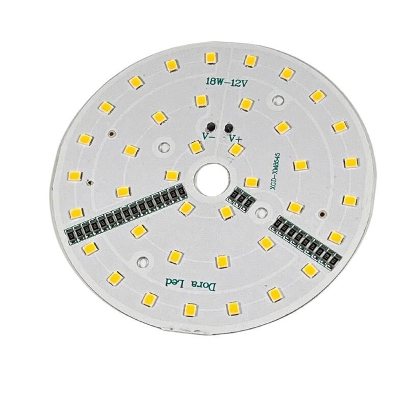 12Volt 18Watt Smd 2835 Ledli Led Modül 10mm Delik Çaplı Gün Işığı 12V 18W Avize Ledi 88mm