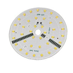 12Volt 18Watt Smd 2835 Ledli Led Modül 10mm Delik Çaplı Gün Işığı 12V 18W Avize Ledi 88mm