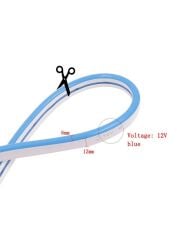 12 Volt 6x12mm Gün Işığı Esnek Neon Led 5 Metre (2.5 cm'de Kesilebilir.)